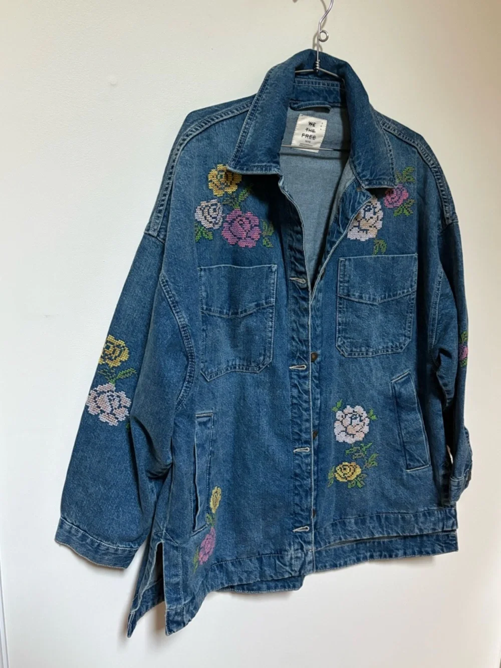NWOT Free People We The Free Madison City Embroidered Jacket Size Medium
